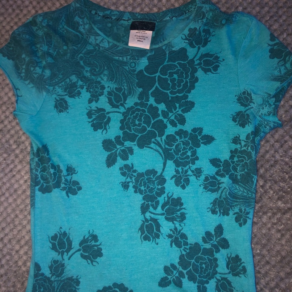 Blue Flower Tee